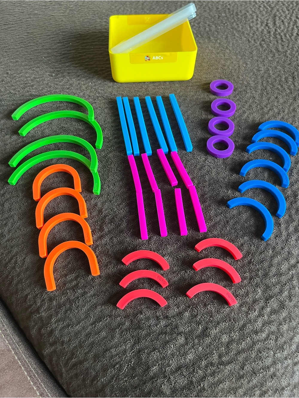Osmo ABC Squiggle Magic In Box 38 PC Complete Sticks & Rings Little Genius W59